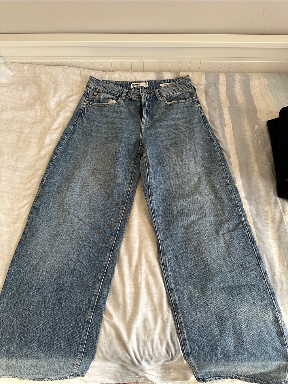 Garage Baggy Jeans in Light Blue Denim